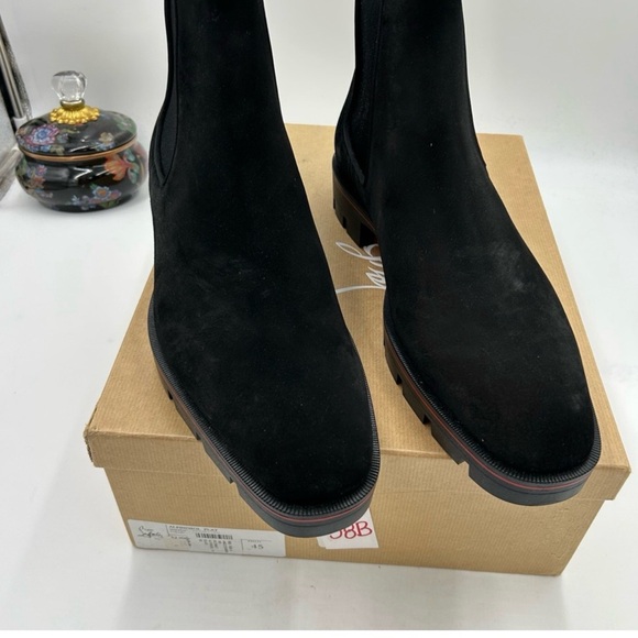 Men’s Christian Louboutin alpinosol Suede Chelsea Boots size 45 made in Italy - Picture 2 of 11